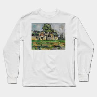 Banks of the Marne by Paul Cezanne Long Sleeve T-Shirt